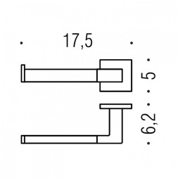Держатель туалетной бумаги COLOMBO DESIGN BASICQ B3708SX без крышки Левый