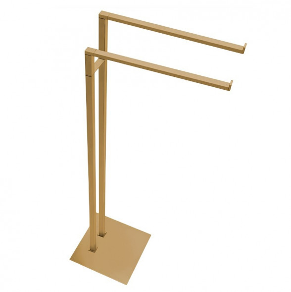 Стойка COLOMBO DESIGN MINI Q B5038.OM с полотенцедержателем двойным цвет золото матовое