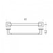 Полотенцедержатель COLOMBO DESIGN BASICQ B3709 широкий