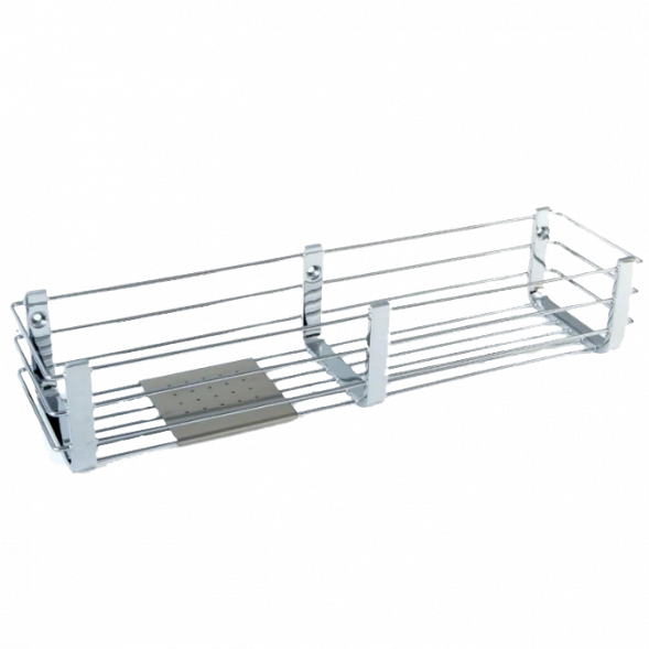 Полочка корзинка COLOMBO DESIGN ANGOLARI B9633 одинарная с металлической полочкой