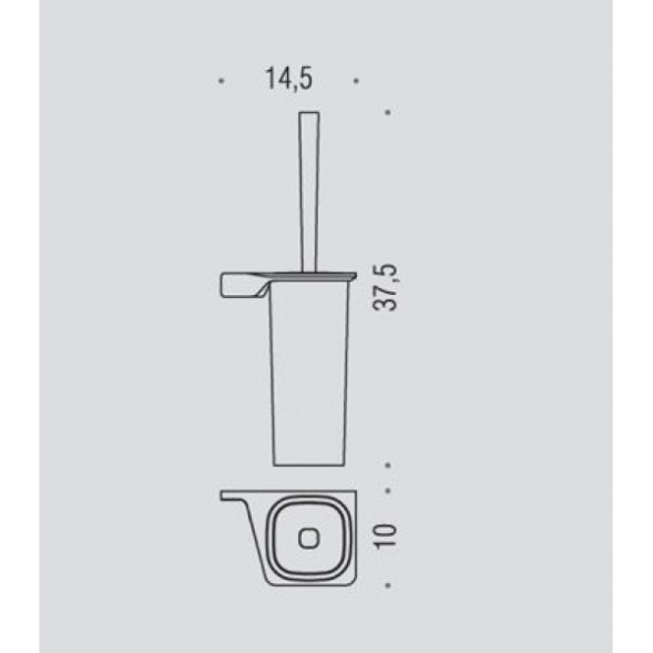 Ершик COLOMBO DESIGN ALIZE B2507.DX настенный