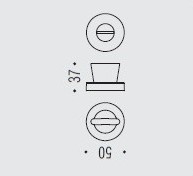 Фиксатор сантехнический Colombo Rosetta JP19BZG хром матовый