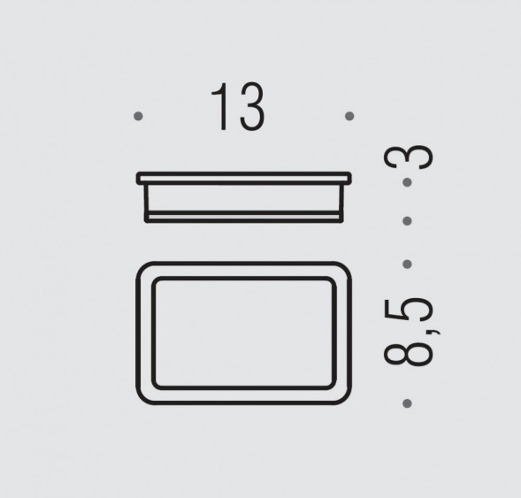 Мыльница COLOMBO DESIGN LULU B6240 настольная