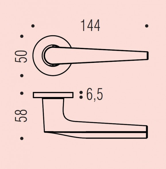 Дверная ручка Colombo Design PEAK PJ11RSB золото матовое