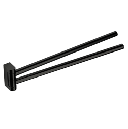 Полотенцедержатель COLOMBO DESIGN MINI B4012.GM двойной цвет графит матовый