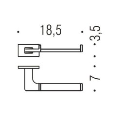 Держатель туалетной бумаги COLOMBO DESIGN LOOK B1608 без крышки