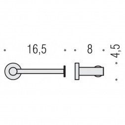 Держатель туалетной бумаги COLOMBO DESIGN PLUS W4908.GM без крышки
