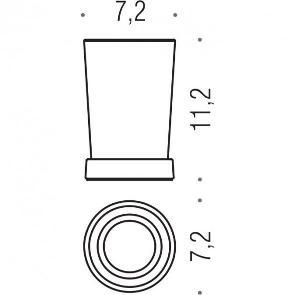 Стакан COLOMBO DESIGN ROAD B8041 настольный