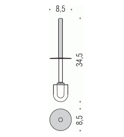 Запасная щётка для туалетного ёршика Colombo Bart B2258