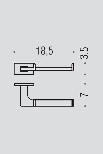  Держатель туалетной бумаги COLOMBO DESIGN LOOK B1608.NM без крышки