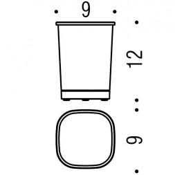 Стакан COLOMBO DESIGN ALIZE B2541 настольный