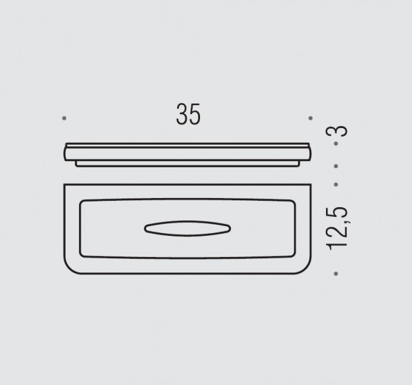 Полочка для губки COLOMBO DESIGN LULU B6203