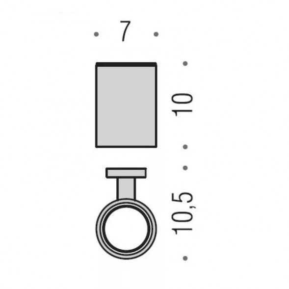 Стакан COLOMBO DESIGN PLUS W4902.OM настенный