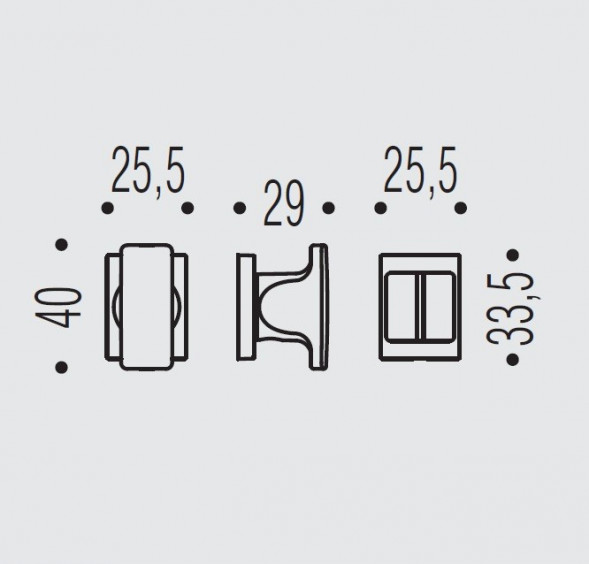 Фиксатор сантехнический Colombo Design Rosetta ZE29 BZG графит матовый