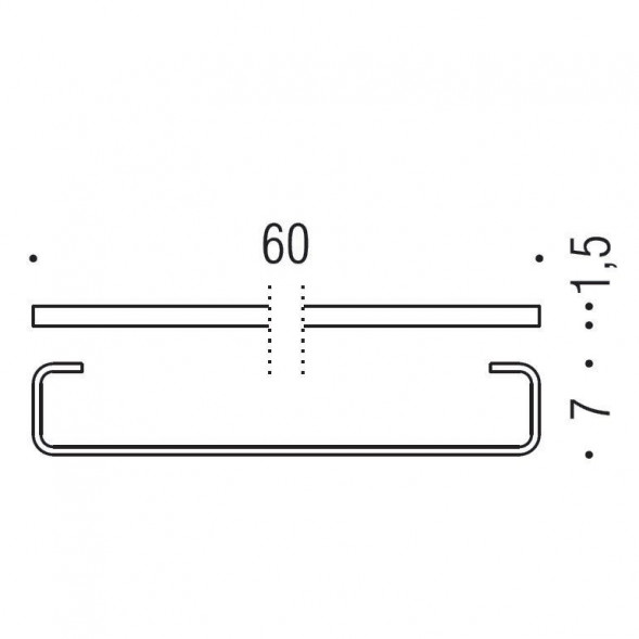 Полотенцедержатель COLOMBO DESIGN TIME W4211 широкий
