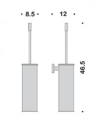 Ершик COLOMBO DESIGN PLUS W4962.GM настенный