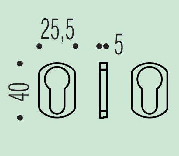 Накладка под цилиндр Colombo Design Rosetta ZE13/0 хром матовый