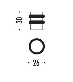 Ограничитель дверной Colombo CD412 хром