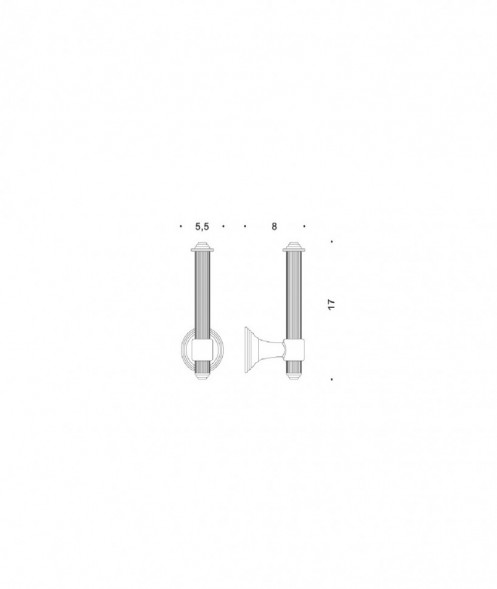 Держатель запасного рулона бумаги COLOMBO DESIGN HERMITAGE B3390