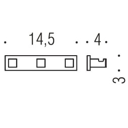 Крючок COLOMBO DESIGN LOOK LC37 тройной