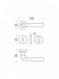 Дверная ручка Colombo ROBODUE CD51R хром