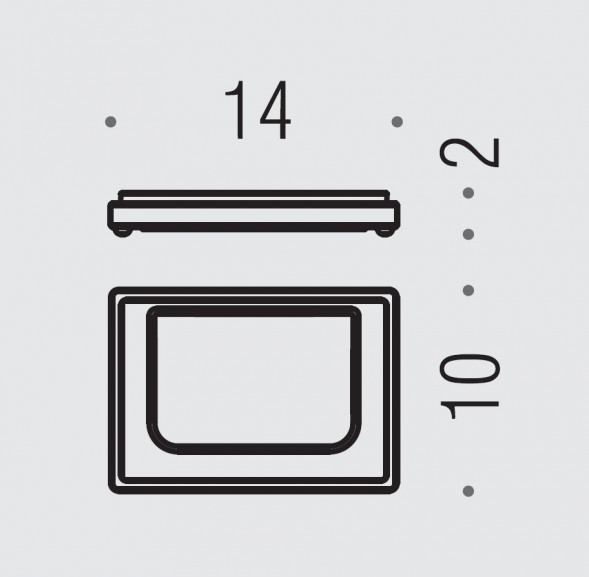 Мыльница COLOMBO DESIGN LOOK B1640 настольная