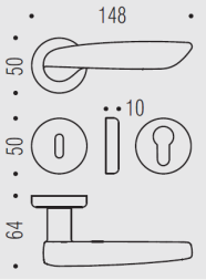 Накладка под цилиндр Colombo Rosetta CD63 GB золото
