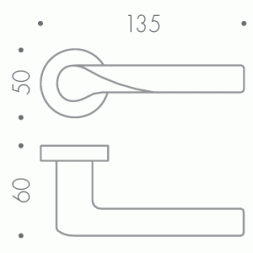 Дверная ручка Colombo LIBRA SK21RSB хром