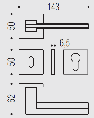 Дверная ручка Colombo ELECTRA MS11RSB хром