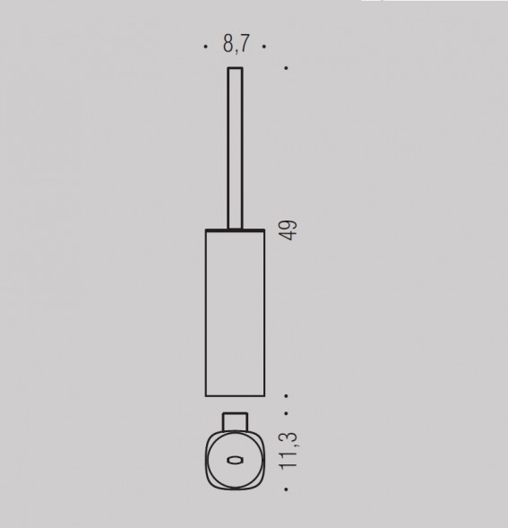 Ершик COLOMBO DESIGN TRENTA B3007 настенный
