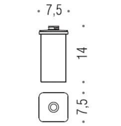 Запасная стеклянная колба для дозатора Colombo Lulu 0CR-VAN