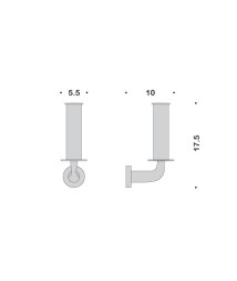 Держатель запасного рулона бумаги COLOMBO DESIGN BASIC B2790 настенный