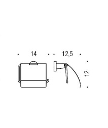 Держатель туалетной бумаги COLOMBO DESIGN BASIC B2791 с крышкой