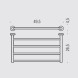 Полотенцедержатель COLOMBO DESIGN PLUS W4987 Полка