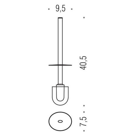 Запасной ёршик для туалета Colombo Land B2858