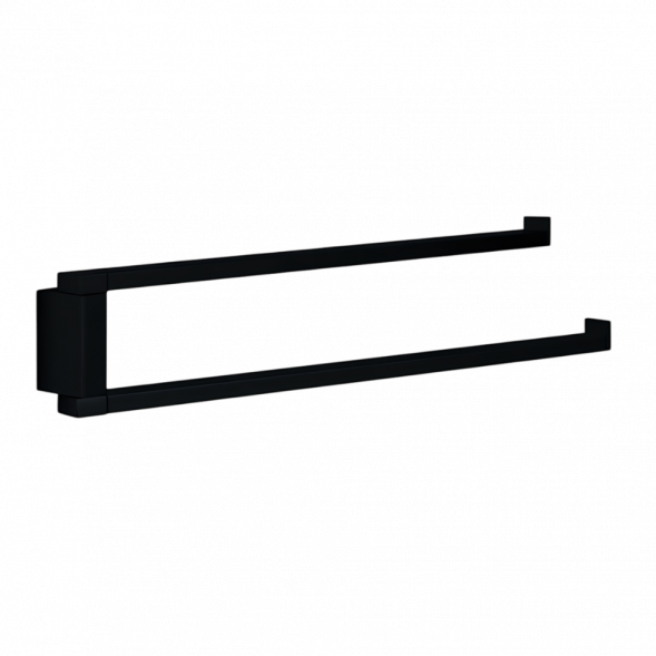 Полотенцедержатель COLOMBO DESIGN MINI Q B5012.NM двойной цвет черный матовый