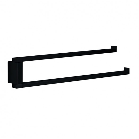 Полотенцедержатель COLOMBO DESIGN MINI Q B5012.NM двойной цвет черный матовый