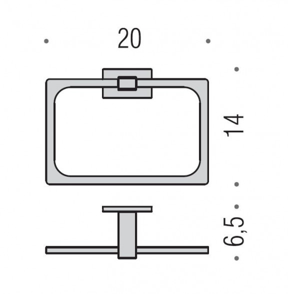 Полотенцедержатель COLOMBO DESIGN LOOK B1631.NM кольцо