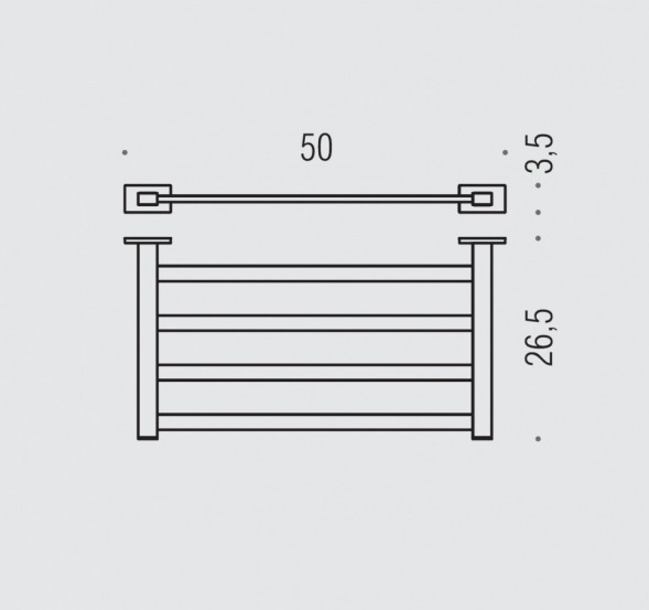 Полотенцедержатель COLOMBO DESIGN LOOK B1687 Полка