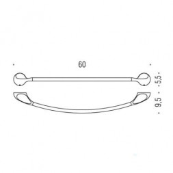 Полотенцедержатель COLOMBO DESIGN MELO B1210 широкий