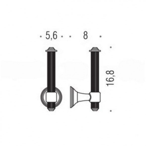 Держатель запасного рулона бумаги COLOMBO DESIGN HERMITAGE B3390 BR