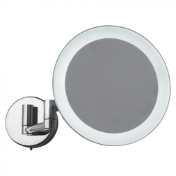 Косметическое зеркало COLOMBO DESIGN SPECCHI INGRANDITORI B9751 настенное с подсветкой увеличение 3 раза питание от сети