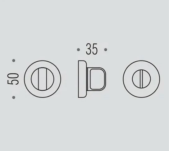 Фиксатор сантехнический Colombo Rosetta CD49 BZGG графит матовый