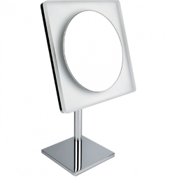 Косметическое зеркало COLOMBO DESIGN SPECCHI INGRANDITORI B9755 настольное с подсветкой увеличение 3 раза питание от розетки
