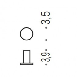 Крючок COLOMBO DESIGN MINI CD107.HPS1 одинарный цвет нержавеющая сталь