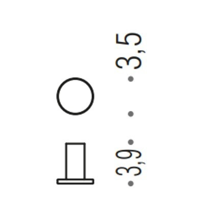 Крючок COLOMBO DESIGN MINI CD107.OM одинарный цвет золото матовое