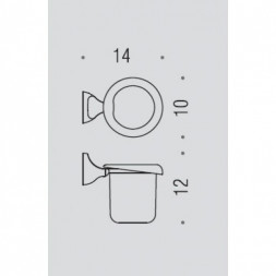 Стакан COLOMBO DESIGN MELO B1202 настенный