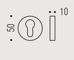 Накладка под цилиндр Colombo Rosetta CD43 GB золото